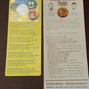 Vintage Penny Bookmark Set